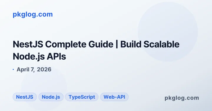 NestJS Complete Guide | Build Scalable Node.js APIs