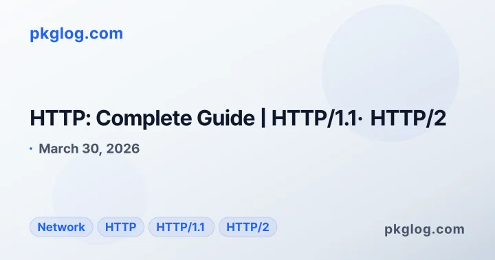 HTTP: Complete Guide | HTTP/1.1· HTTP/2