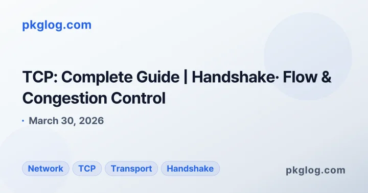 TCP: Complete Guide | Handshake· Flow & Congestion Control