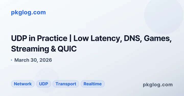 UDP in Practice | Low Latency, DNS, Games, Streaming & QUIC