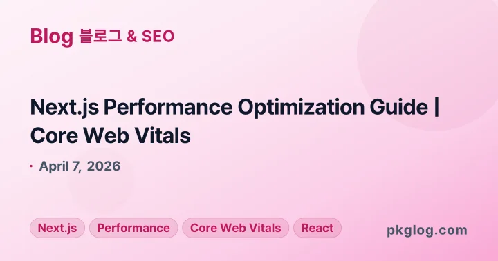 Next.js Performance Optimization Guide | Core Web Vitals