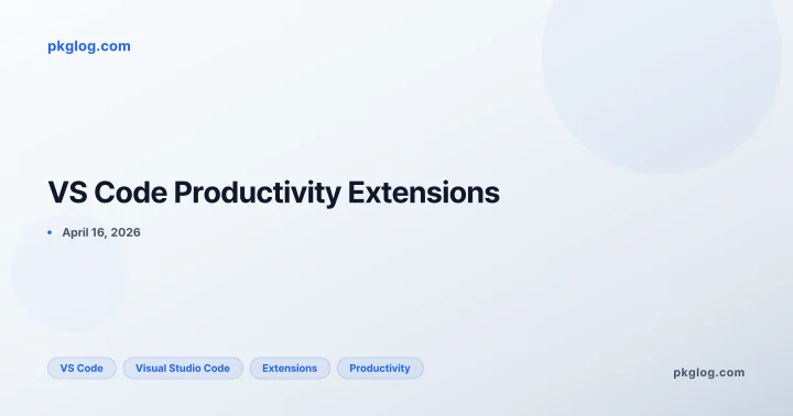 VS Code Productivity Extensions