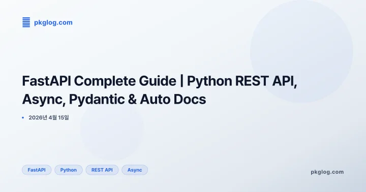 FastAPI Complete Guide | Python REST API, Async, Pydantic & Auto Docs