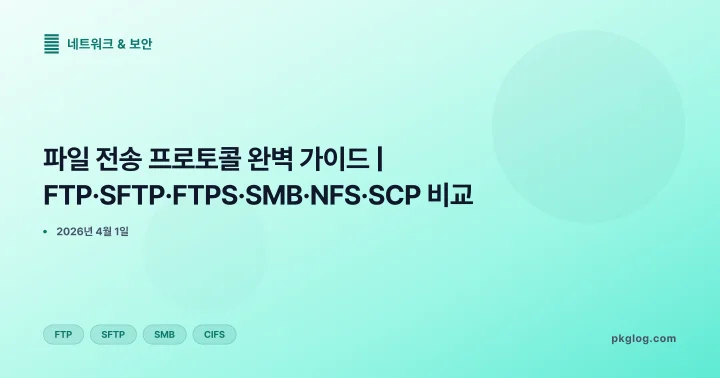 파일 전송 프로토콜 완벽 가이드 | FTP·SFTP·FTPS·SMB·NFS·SCP 비교