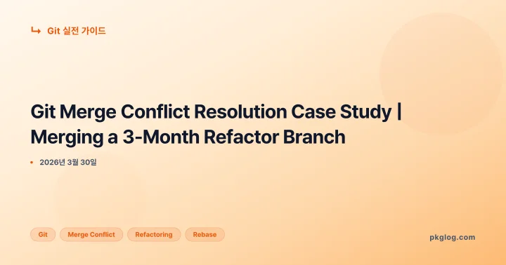 Git Merge Conflict Resolution Case Study | Merging a 3-Month Refactor Branch