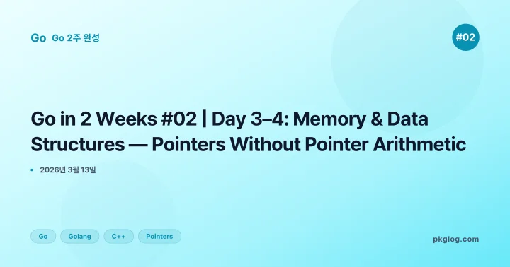 Go in 2 Weeks #02 | Day 3–4: Memory & Data Structures — Pointers Without Pointer Arithmetic
