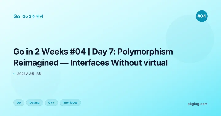 Go in 2 Weeks #04 | Day 7: Polymorphism Reimagined — Interfaces Without virtual