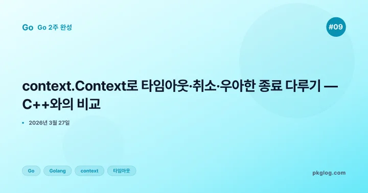 [Go 심화 #09] context.Context로 타임아웃·취소·우아한 종료 다루기 — C++와의 비교