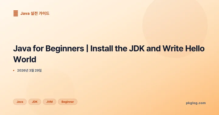 Java for Beginners | Install the JDK and Write Hello World