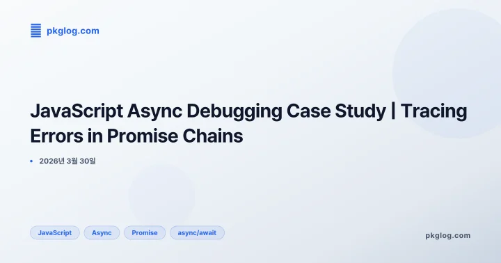 JavaScript Async Debugging Case Study | Tracing Errors in Promise Chains