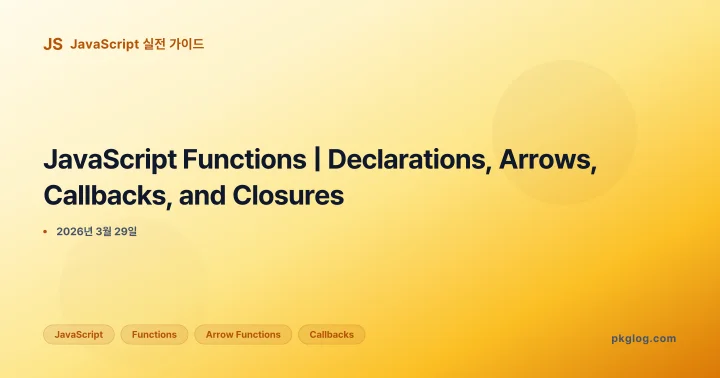 JavaScript Functions | Declarations, Arrows, Callbacks, and Closures