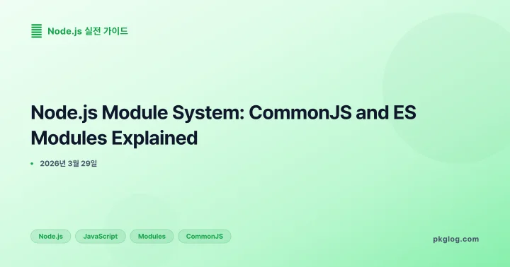 Node.js Module System: CommonJS and ES Modules Explained
