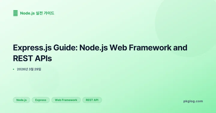 Express.js Guide: Node.js Web Framework and REST APIs