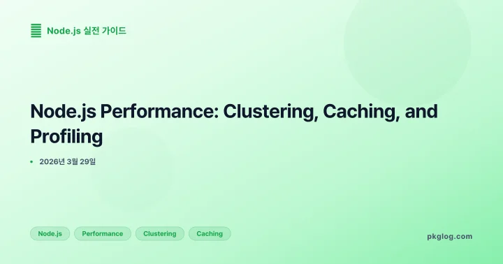 Node.js Performance: Clustering, Caching, and Profiling