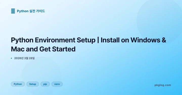Python Environment Setup | Install on Windows & Mac and Get Started