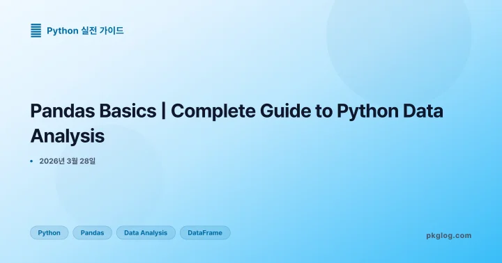 Pandas Basics | Complete Guide to Python Data Analysis