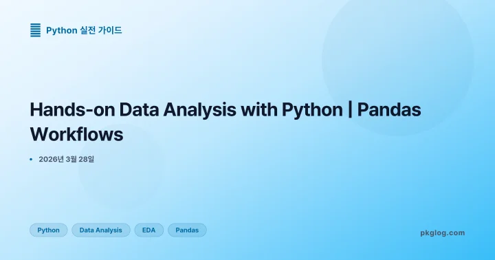 Hands-on Data Analysis with Python | Pandas Workflows