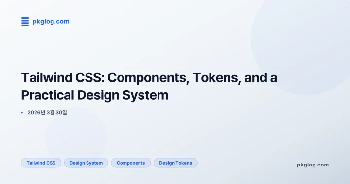 Tailwind CSS: Components, Tokens, and a Practical Design System