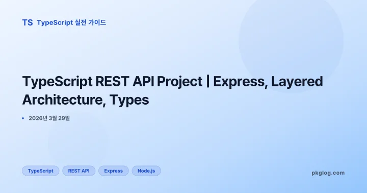 TypeScript REST API Project | Express, Layered Architecture, Types