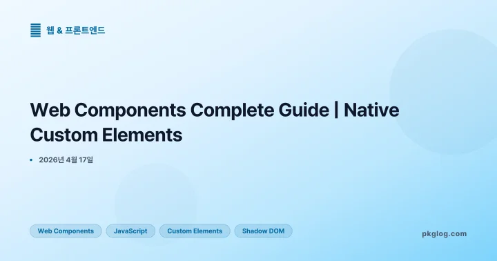 Web Components Complete Guide | Native Custom Elements